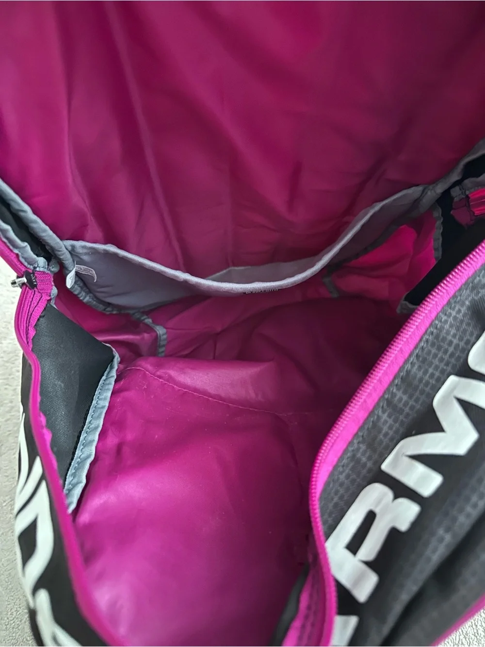 Under Armour Storm Black and Pink Logo Sport Backpack